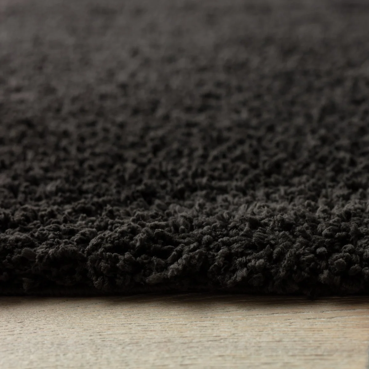 Habitat Recycled Cosy Plain Shaggy Rug - 120x170cm - Black – image 4