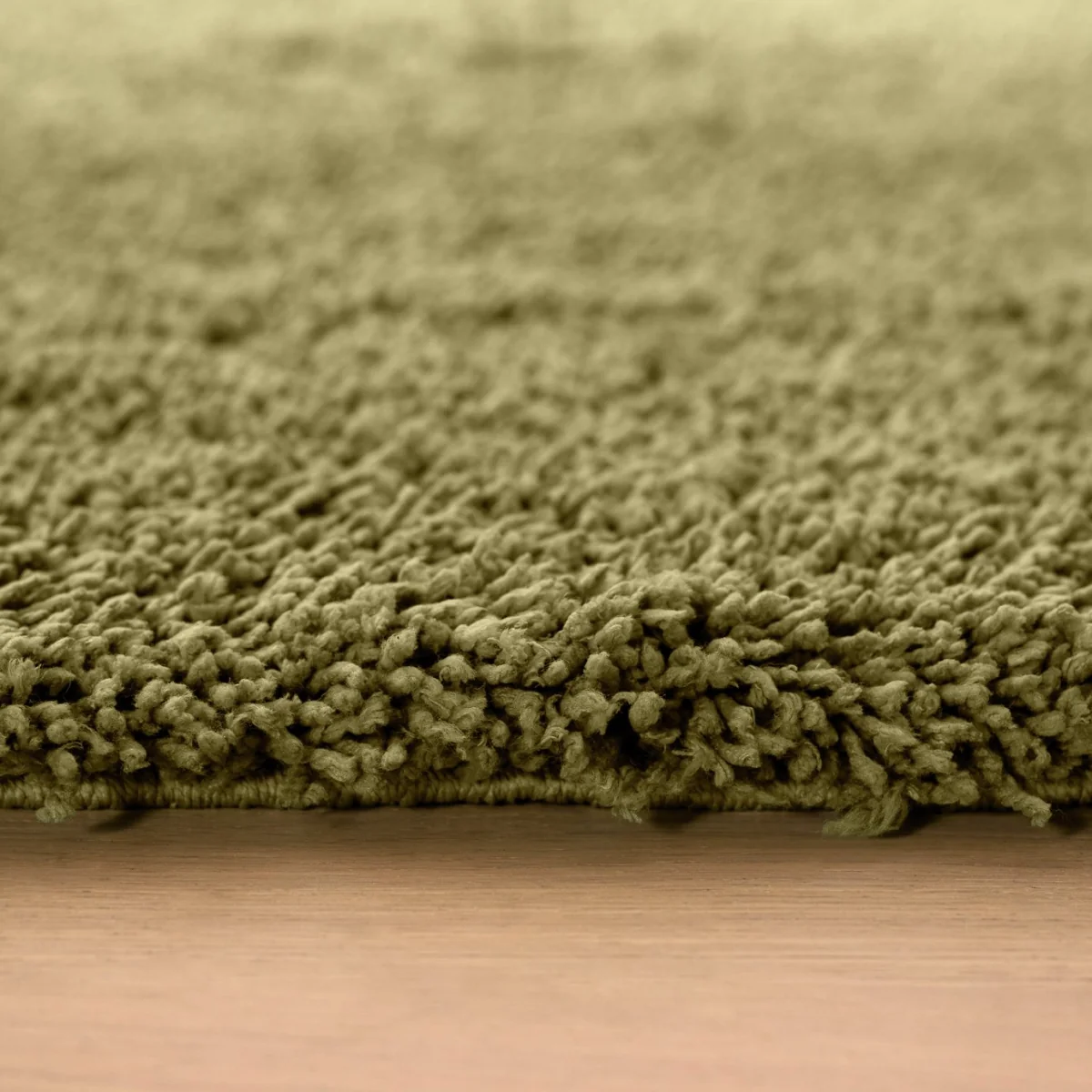 Habitat Noodle Shaggy Plain Rug - Olive - 80x150cm – image 4
