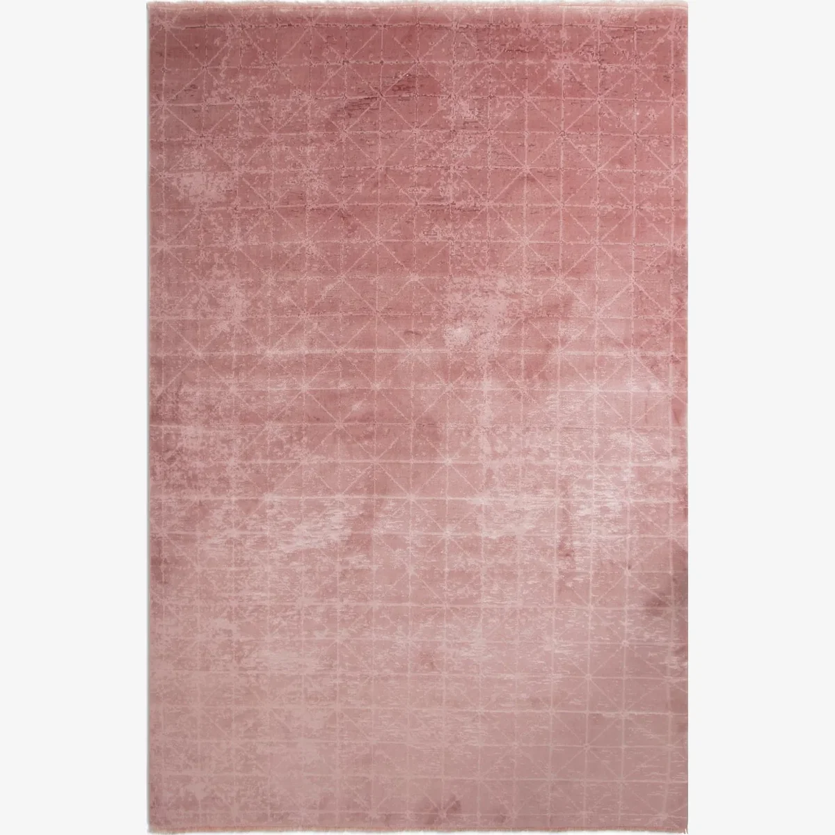 Habitat Distressed Geo Rug - Blush - 160x230cm