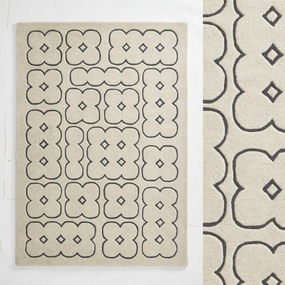 Habitat Archive Four Circles Geo Cut Pile Rug - 170x120cm – image 3