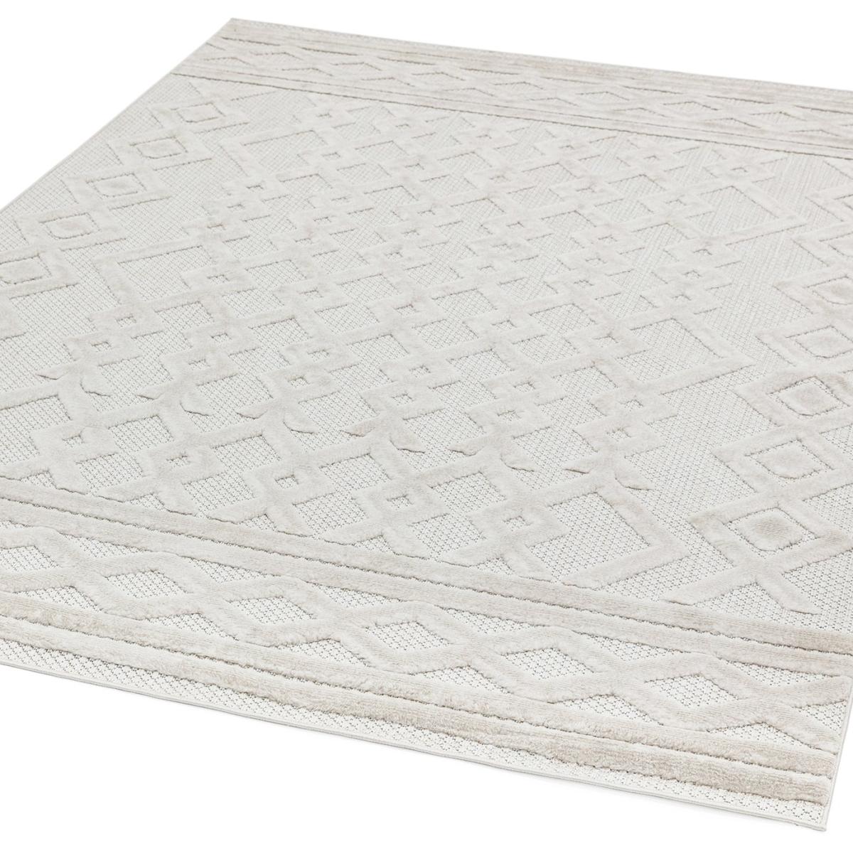 Asiatic Salta Geometric In & Outdoor Rug - 120x170cm - Cream – image 3