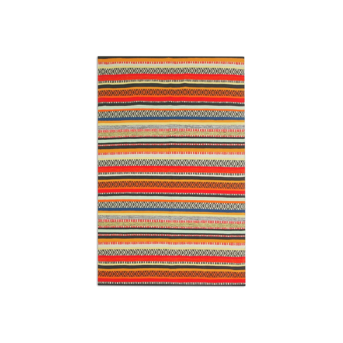 Habitat Edith Flatweave Cotton Rug - Multi - 120x180cm
