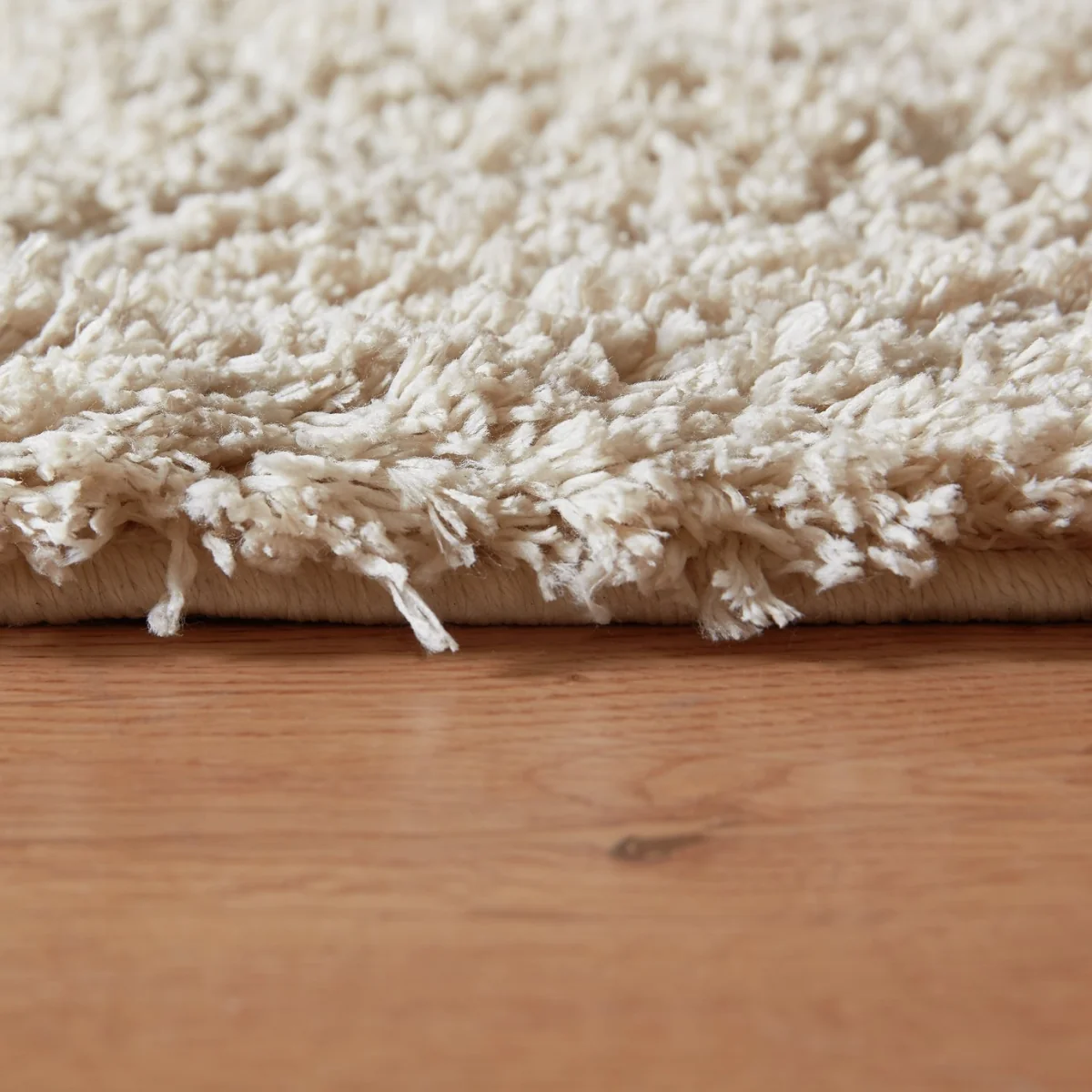 Habitat Recycled Cosy Plain Shaggy Rug - 80x150cm - Ivory – image 4