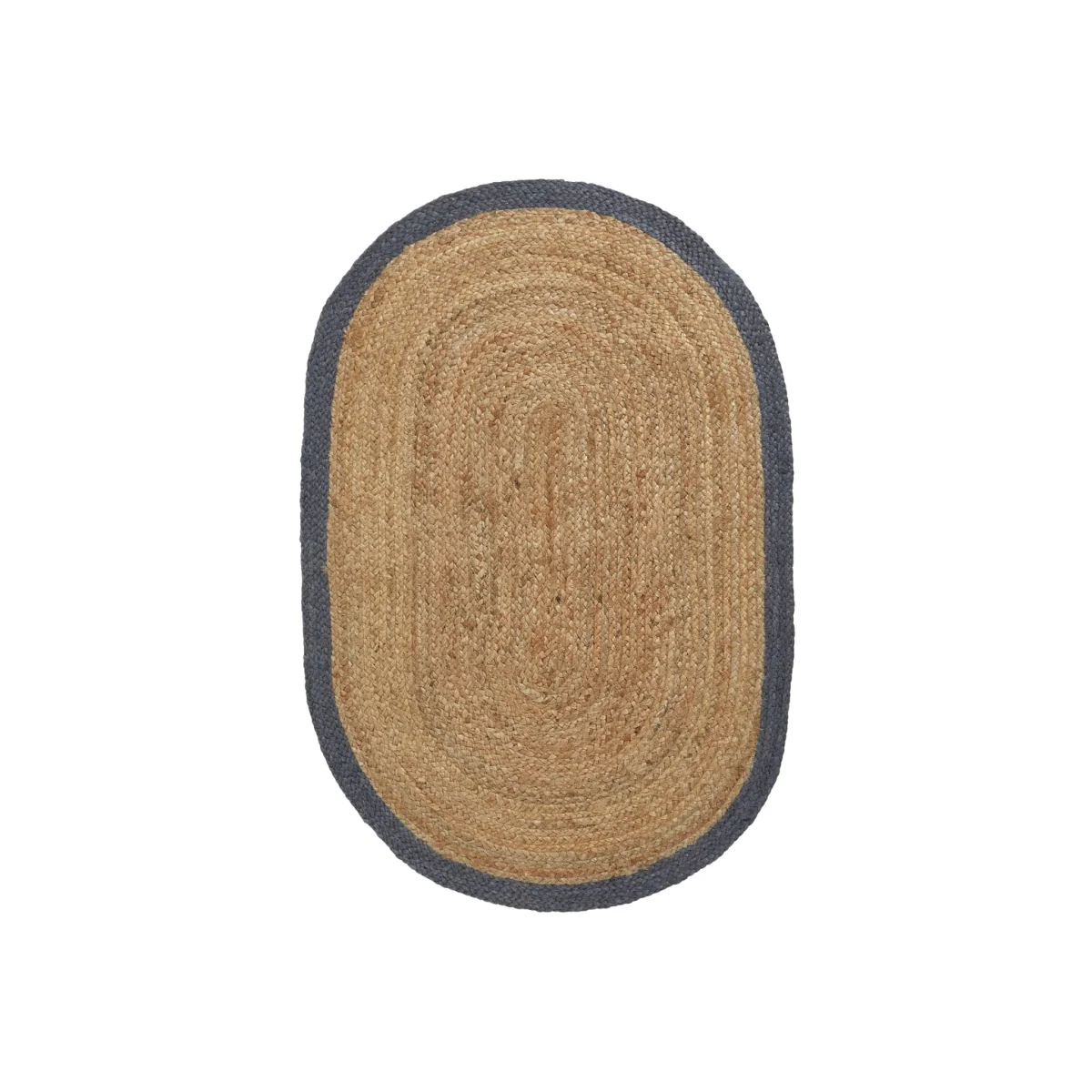 Habitat Braided Pill Shaped Flatweave Rug Natural - 80x120cm