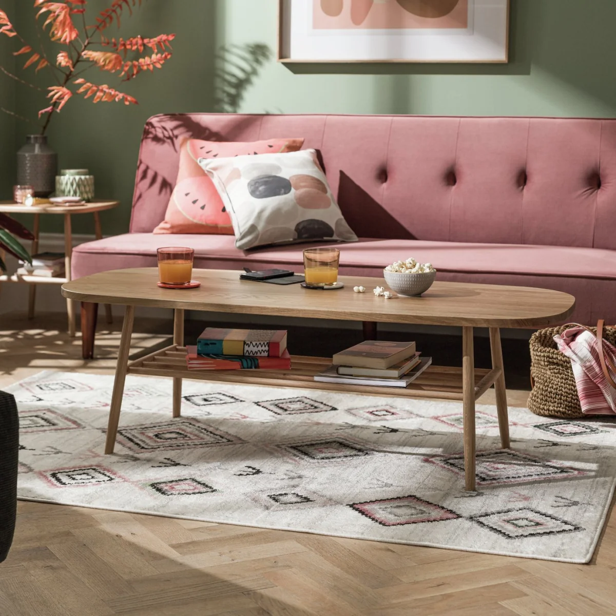 Habitat Colorado Berber Cut Pile Rug - 120x170cm -Blush Pink – image 2