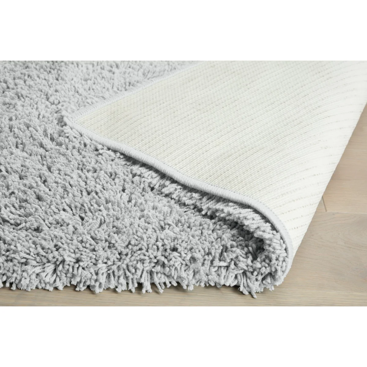 Habitat Noodle Shaggy Plain Rug - Grey - 120x170cm – image 5