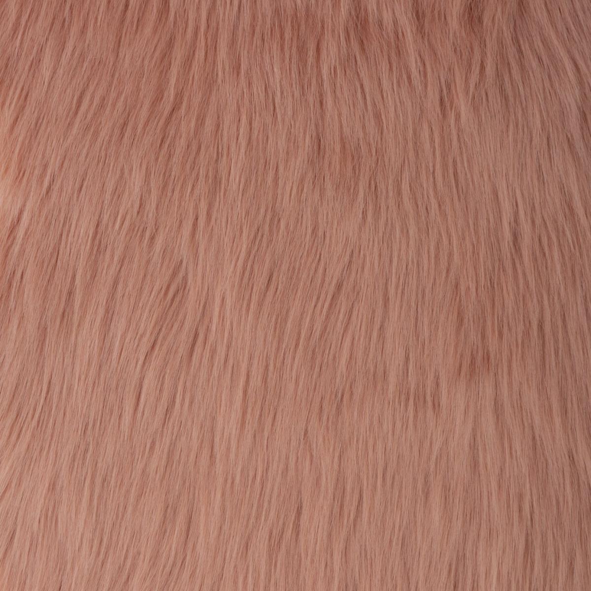 Habitat Faux Sheepskin Shaggy Woven Rug - 60x90cm - Blush – image 3