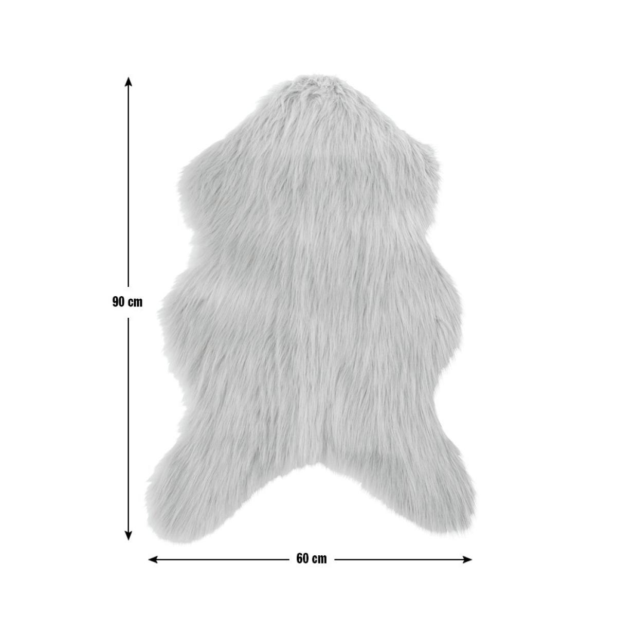 Habitat Faux Sheepskin Shaggy Woven Rug - 60x90cm - Blush – image 6