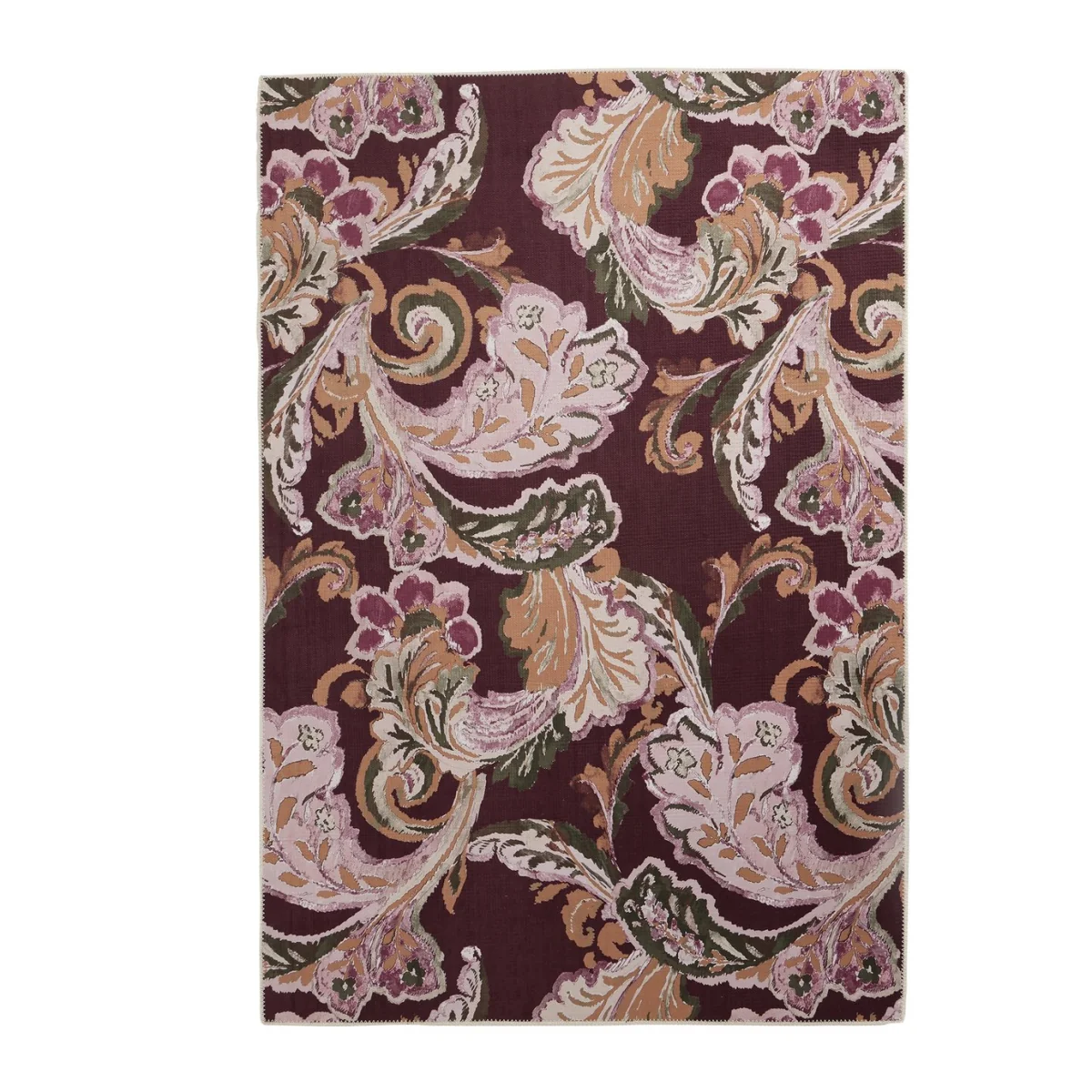 Habitat Paisley Printed Red Flatweave Rug - 160x230cm – image 3