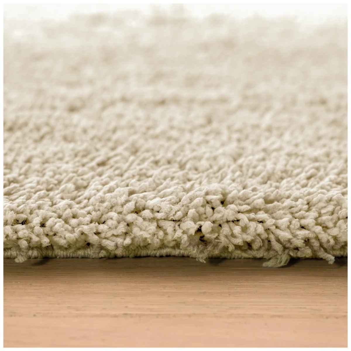 Habitat Noodle Shaggy Plain Rug - Cream - 160x230cm – image 4