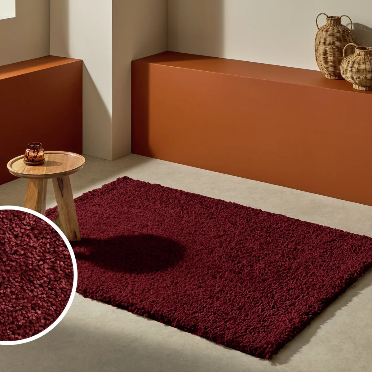 Habitat Noodle Burgundy Rug - 160x230cm – image 1