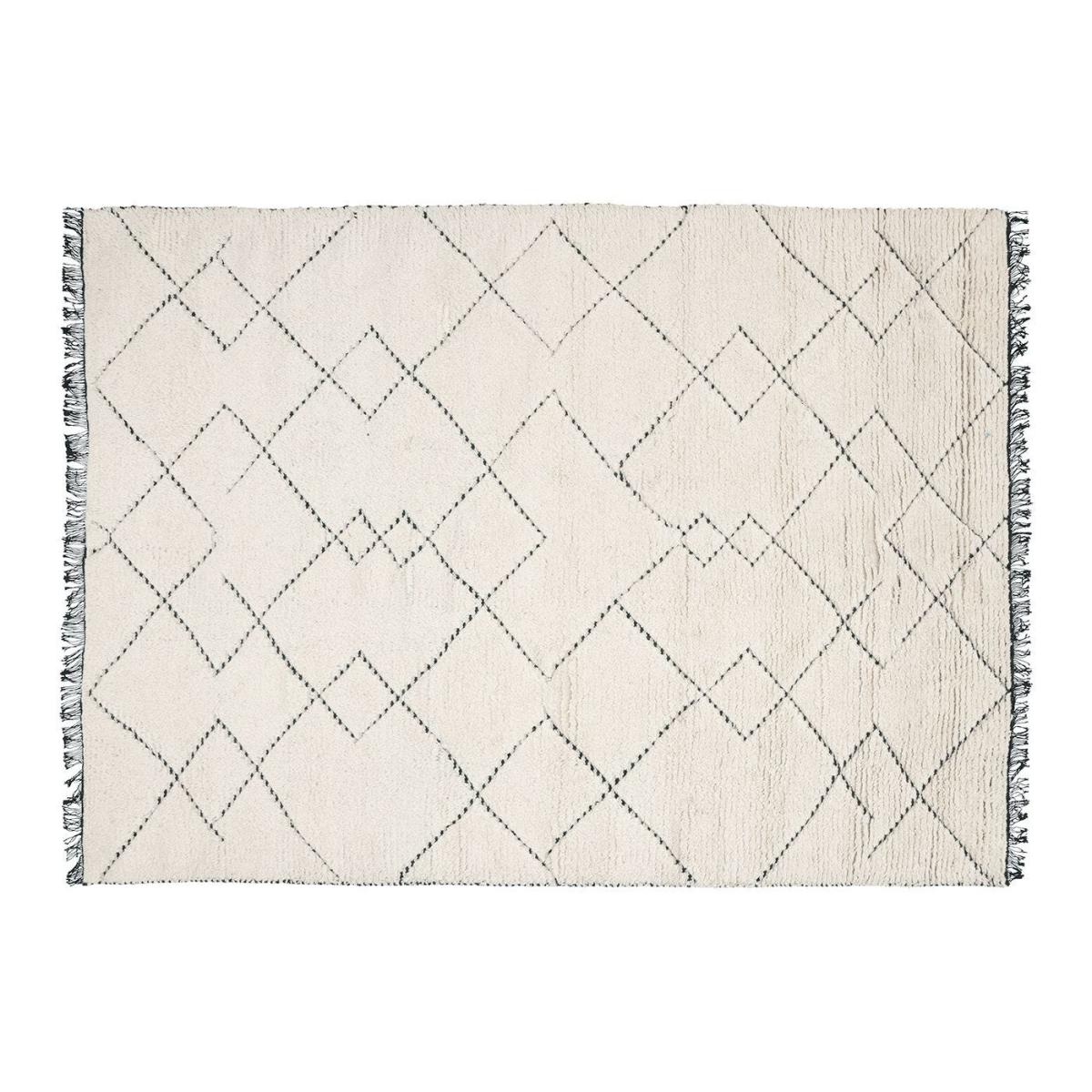 Linie Design Torun Rug Ivory Black 200 x 300cm - Heal's UK Furniture – image 3