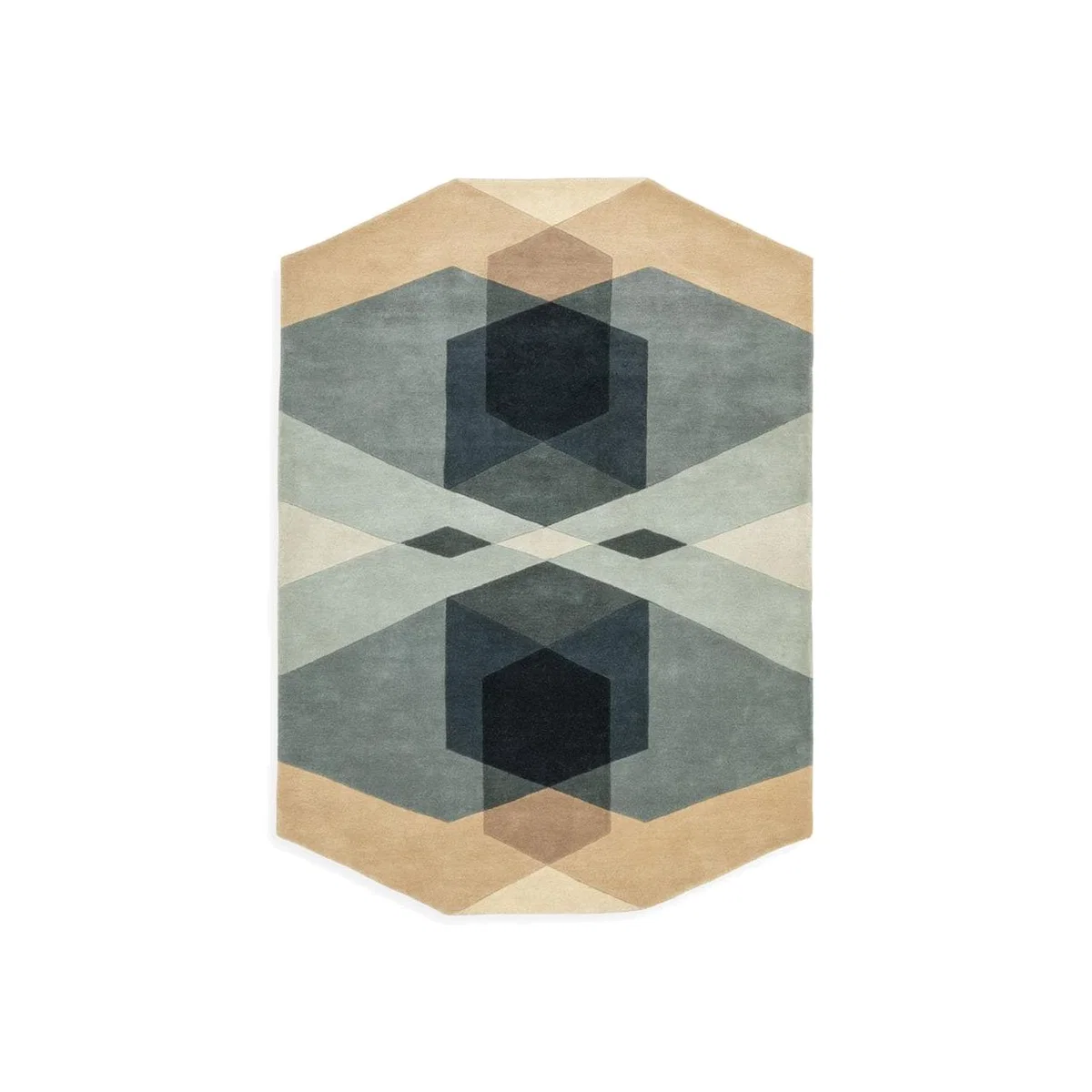 Linie Design Reflect Rug Dark Blue 200 x 300cm - Heal's UK Furniture – image 1
