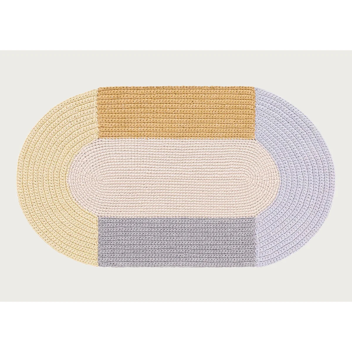 GAN Crochet Rug Beige 100 x 180cm – image 4