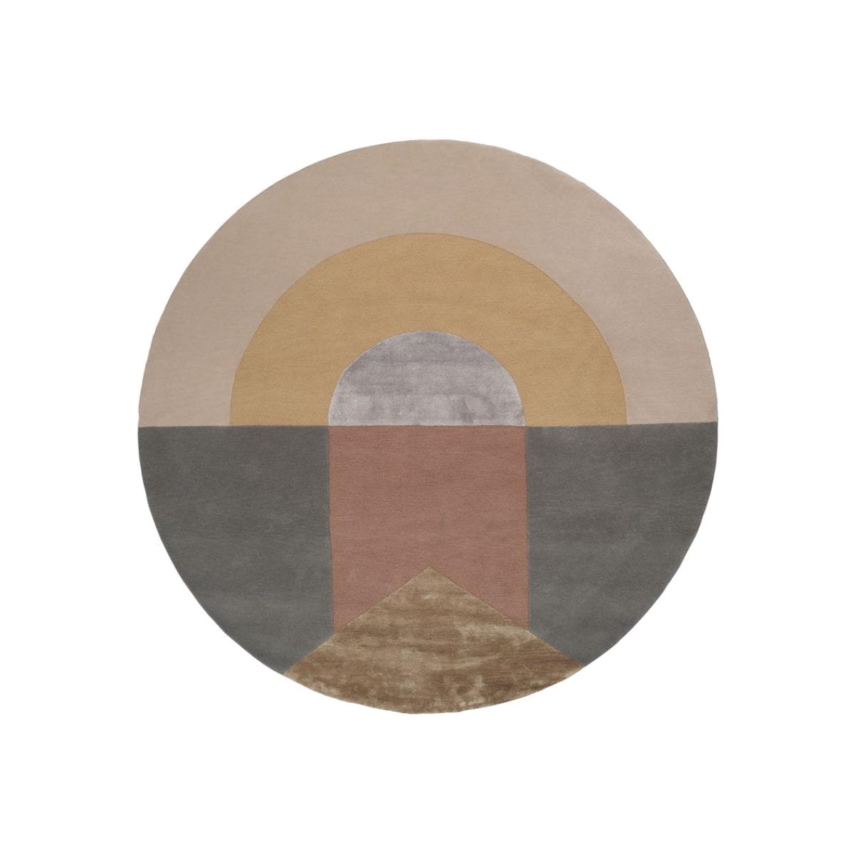 Linie Design Seraphic Sun Round Rug Multi 200cm - Heal's UK Furniture – image 1