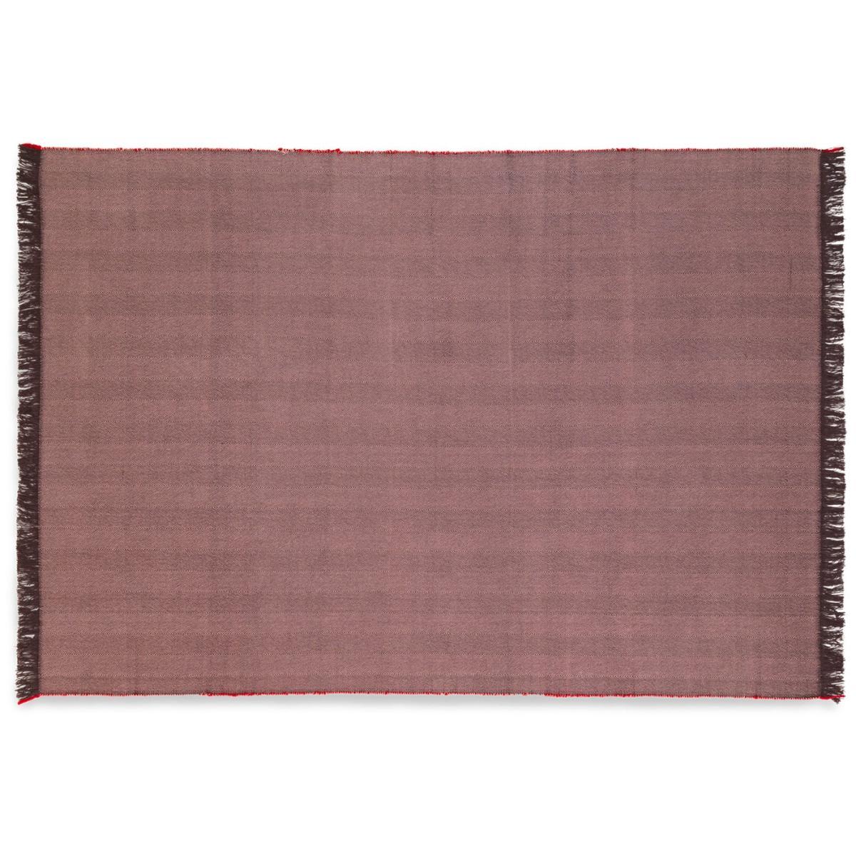 ferm LIVING Herringbone Throw Aubergine - Heal's UK Bedroom Furniture – image 1
