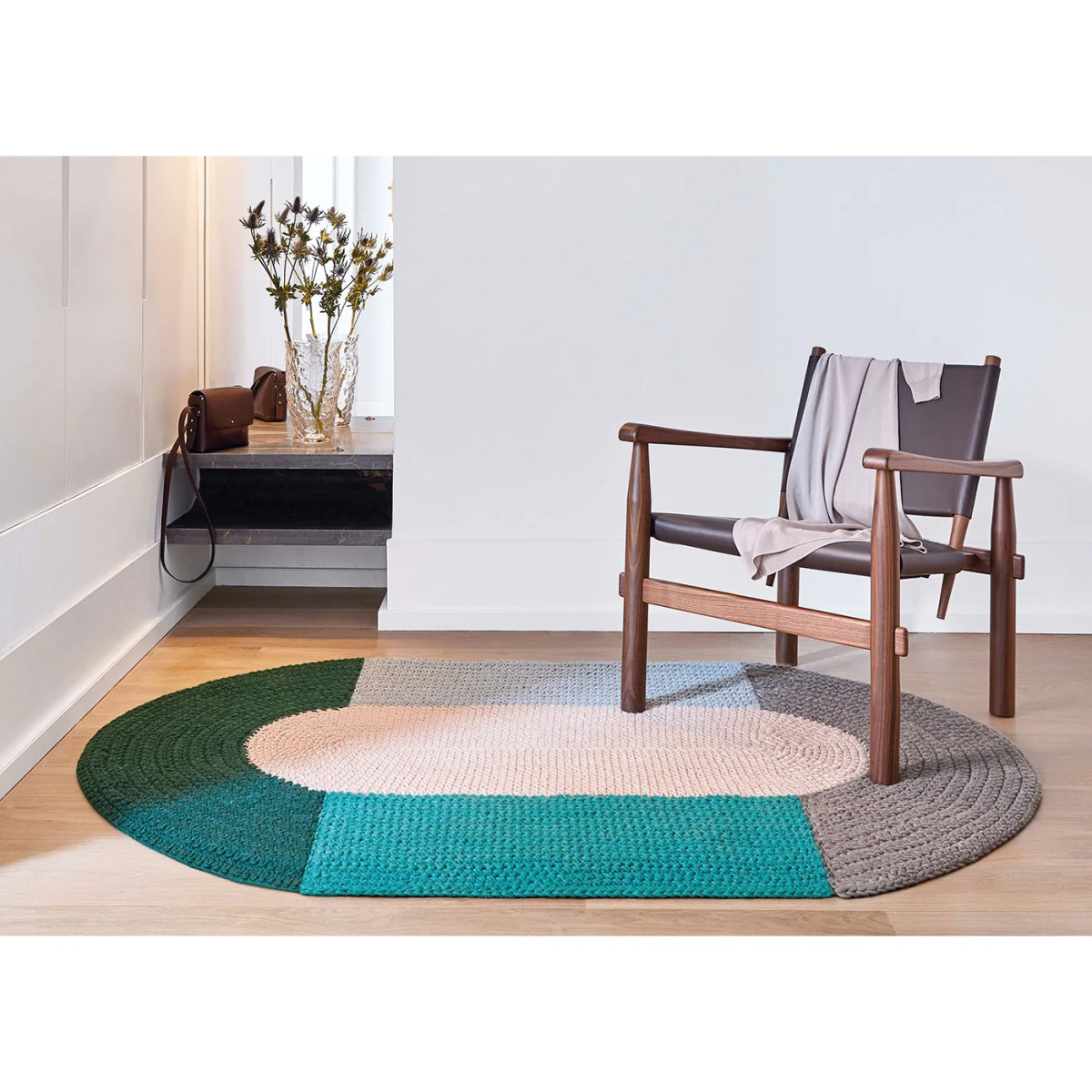 gan Crochet Rug Pink 100 x 180cm – image 2