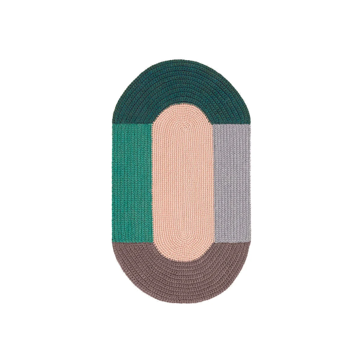 gan Crochet Rug Pink 100 x 180cm – image 1