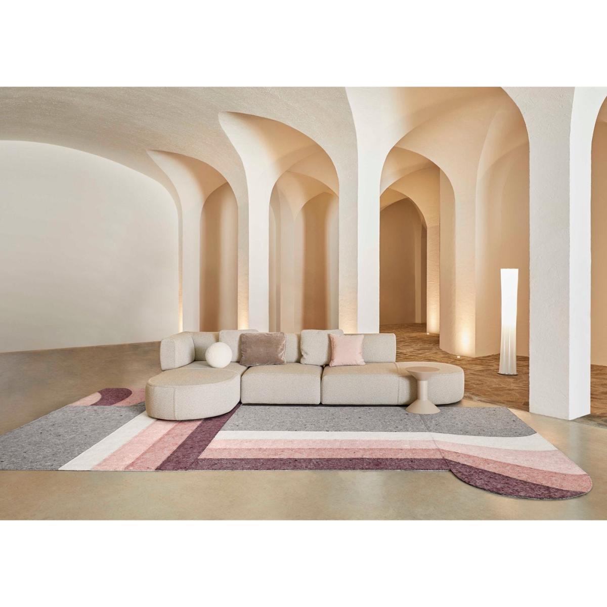 GAN Nuances Rug Curve Burgundy – image 4