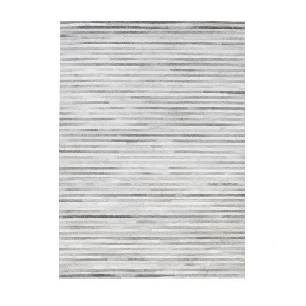 Linie Design Channel Hide Rug Light Grey 170 x 240 cm - Heal's UK Furniture – image 2