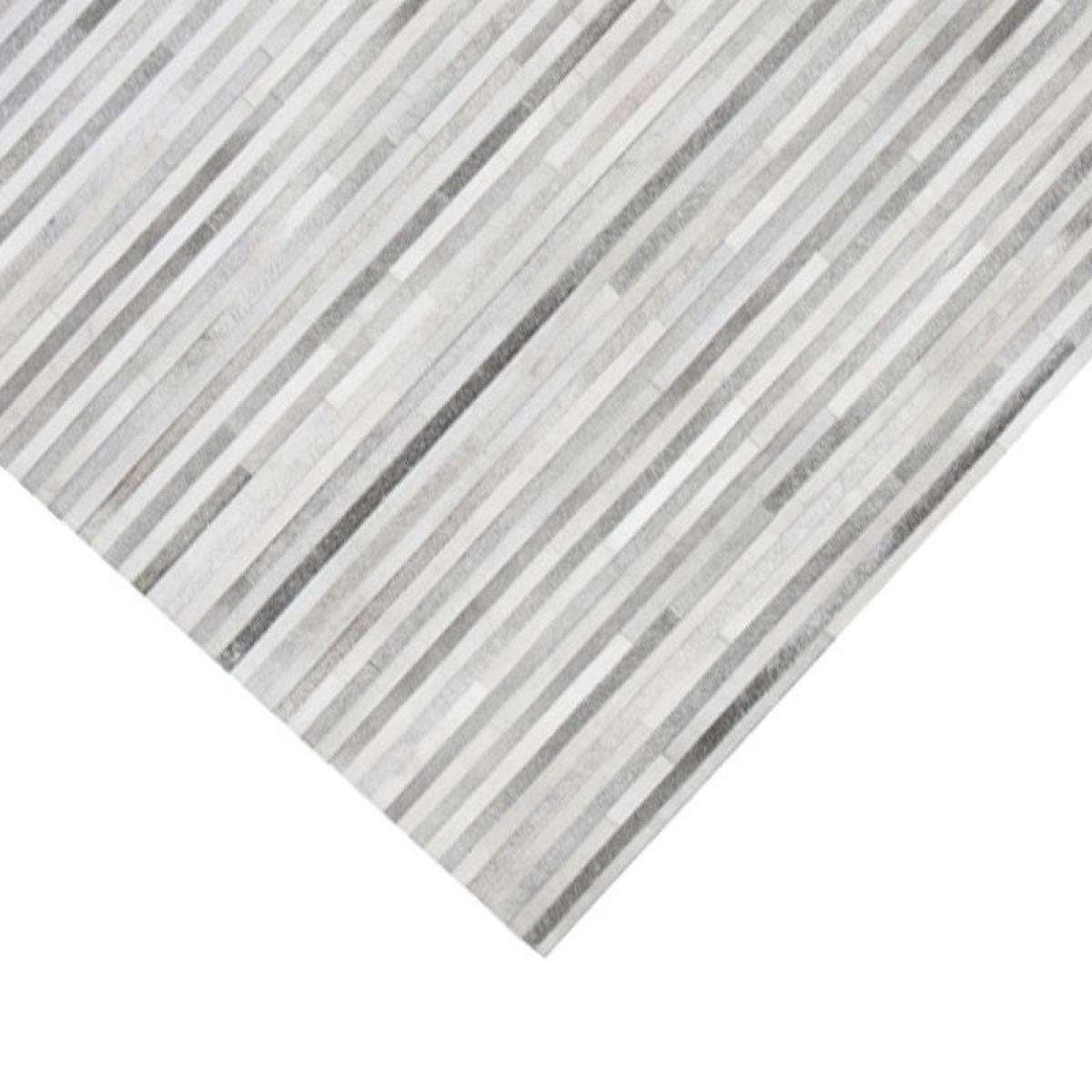 Linie Design Channel Hide Rug Light Grey 170 x 240 cm - Heal's UK Furniture – image 5