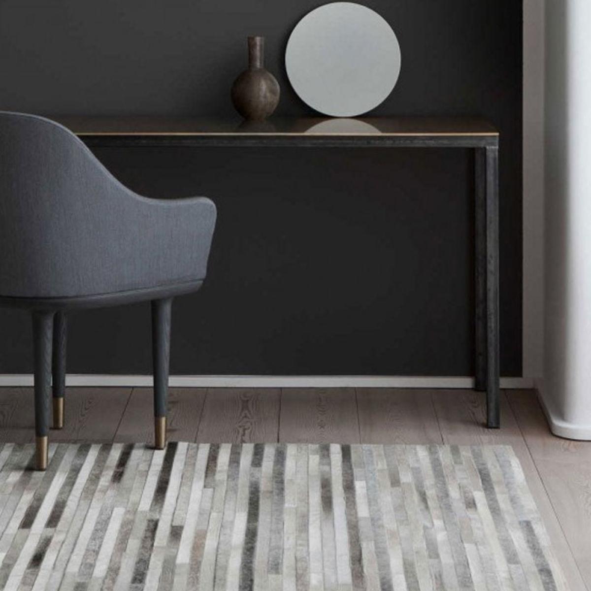Linie Design Channel Hide Rug Light Grey 170 x 240 cm - Heal's UK Furniture – image 6