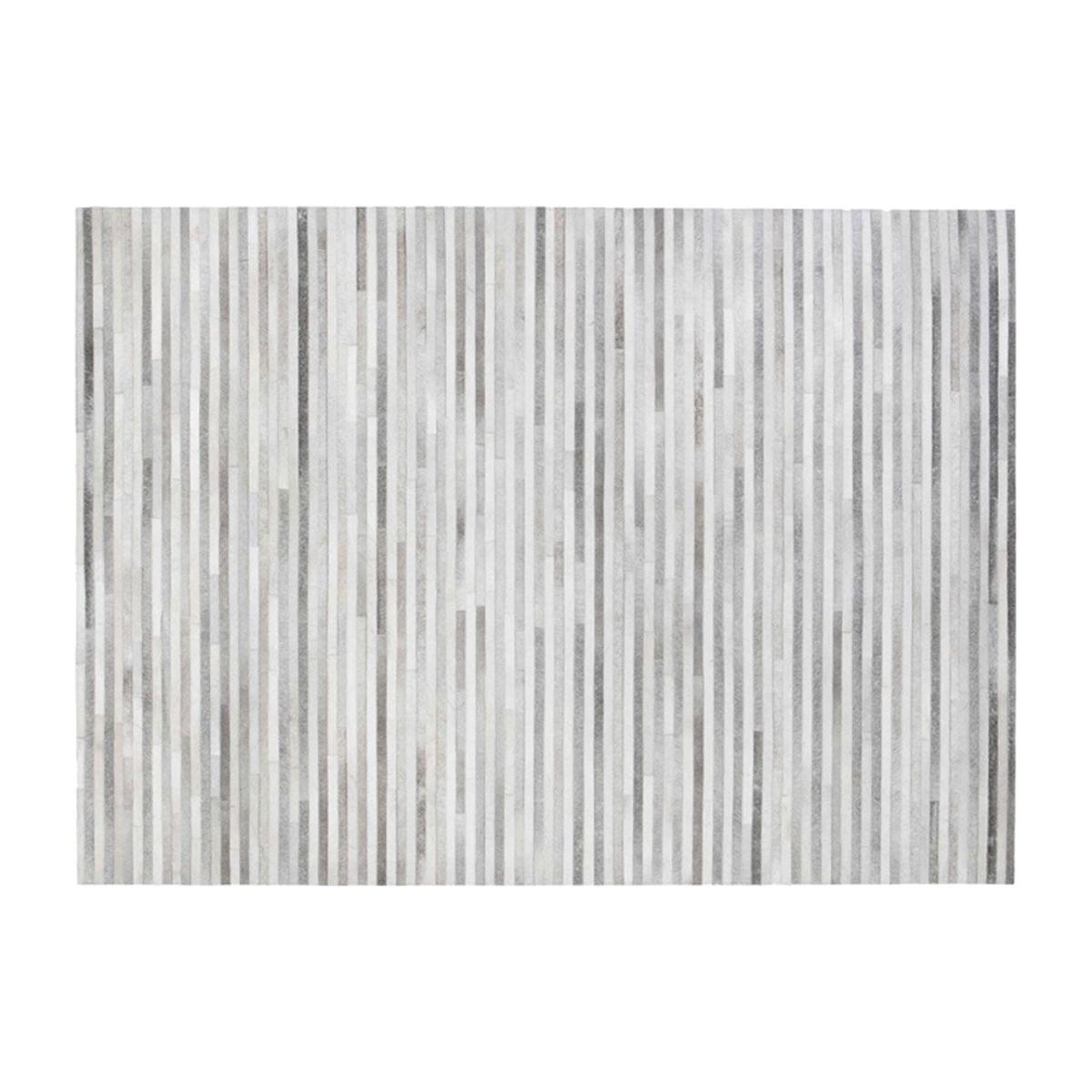 Linie Design Channel Hide Rug Light Grey 170 x 240 cm - Heal's UK Furniture – image 1