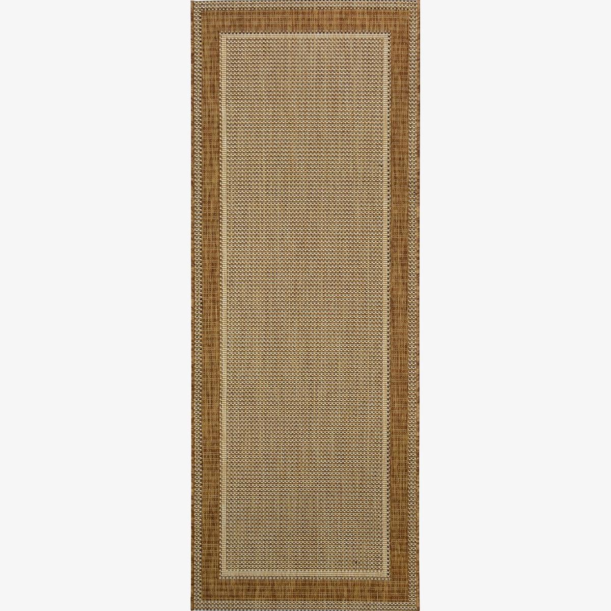 Denver Border Indoor/Outdoor Rug - Latte - 80x200cm – image 1