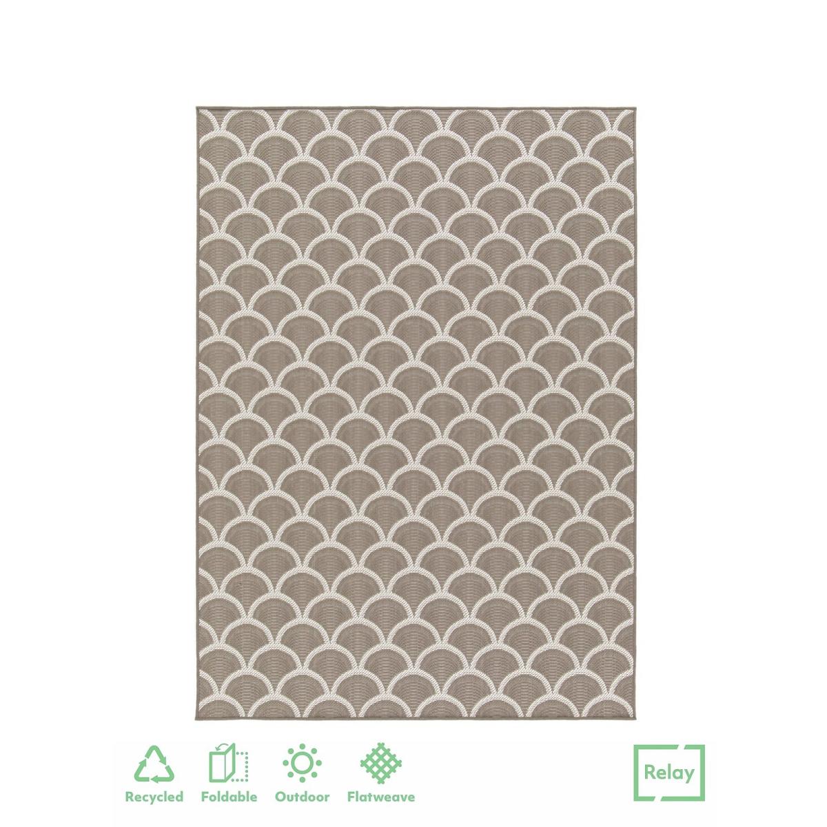 Relay Recycled Indoor/Outdoor Rug - Dark Natural - 160x230cm – image 2