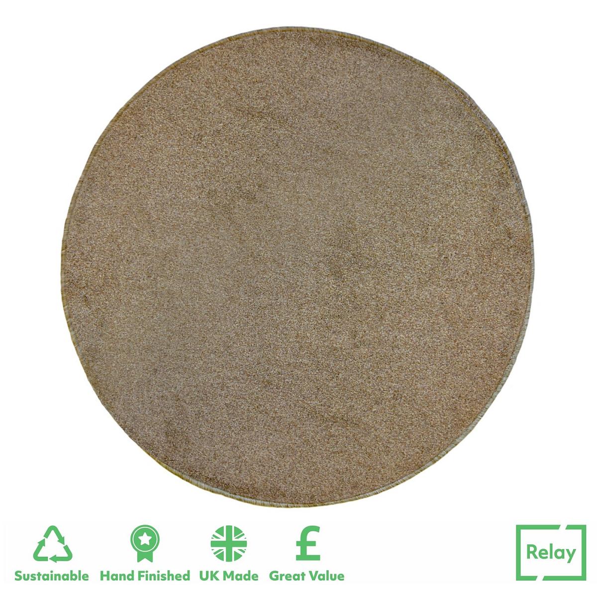 Relay Circular Rug - Latte - 200cm – image 2