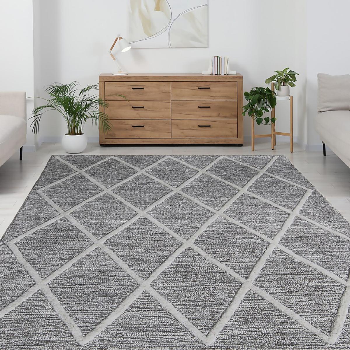 Wyatt Wool Berber Rug - Grey - 160x230cm – image 2