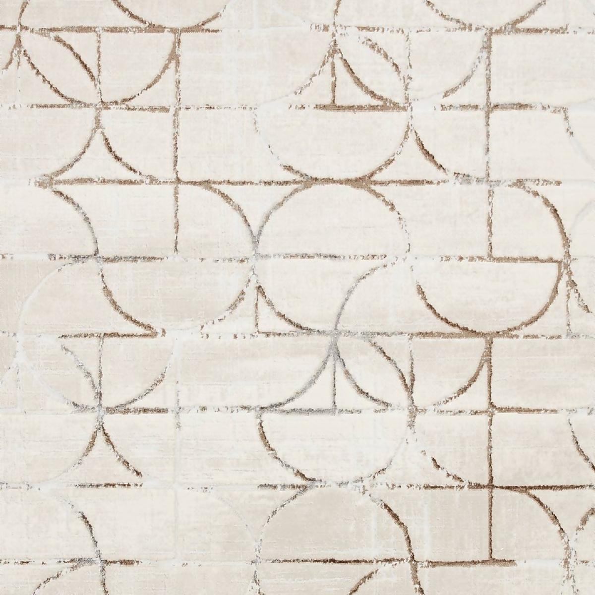 Blair Shimmer Circle Rug - Cream - 120x170cm – image 5