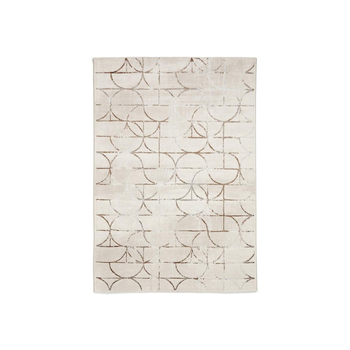 Blair Shimmer Circle Rug - Cream - 120x170cm – image 1