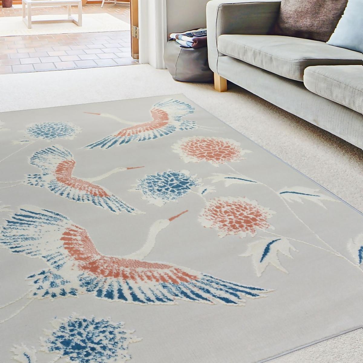 Abstract Birds Rug - Natural - 120x170cm – image 2