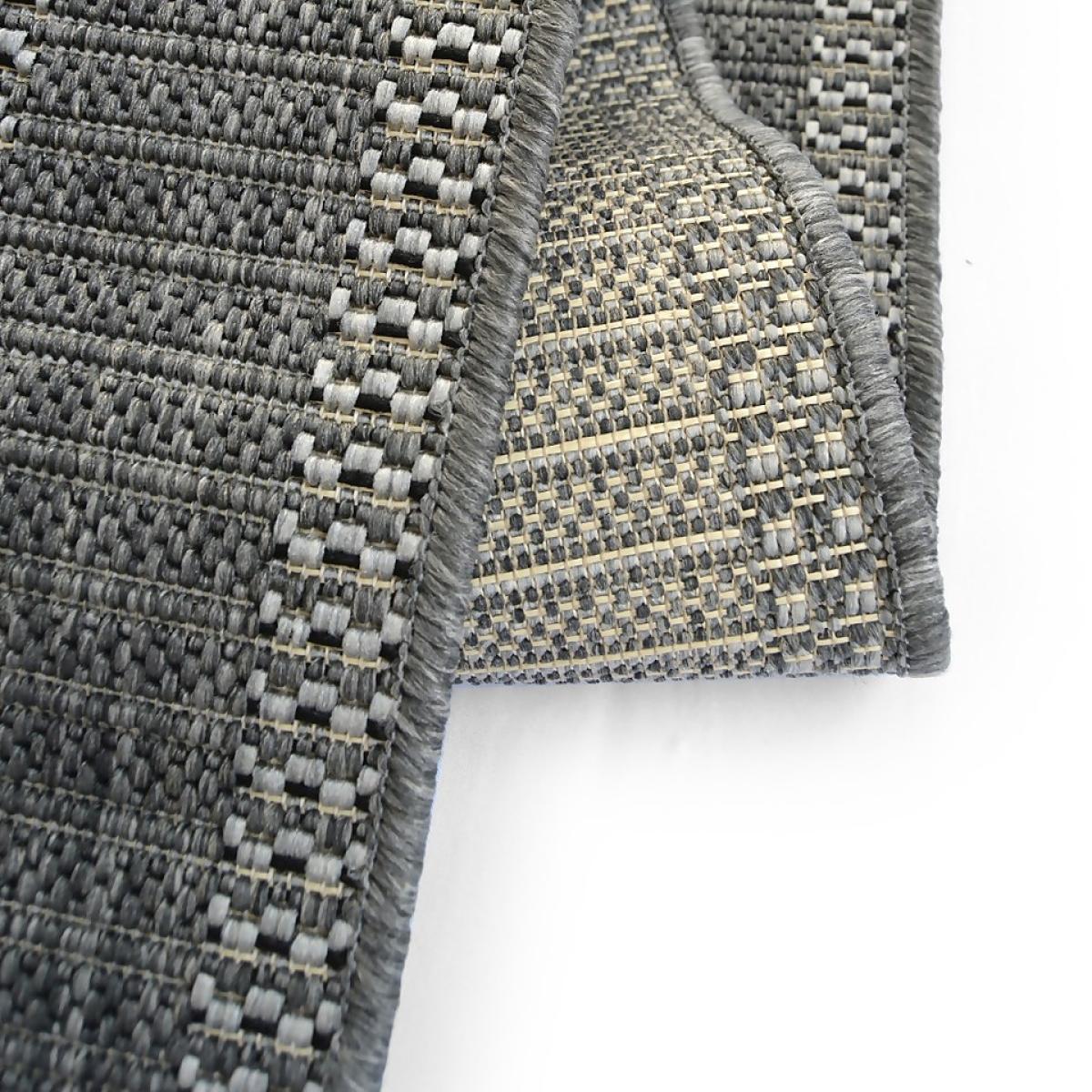 Denver Border Indoor/Outdoor Rug - Grey - 160x230cm – image 6