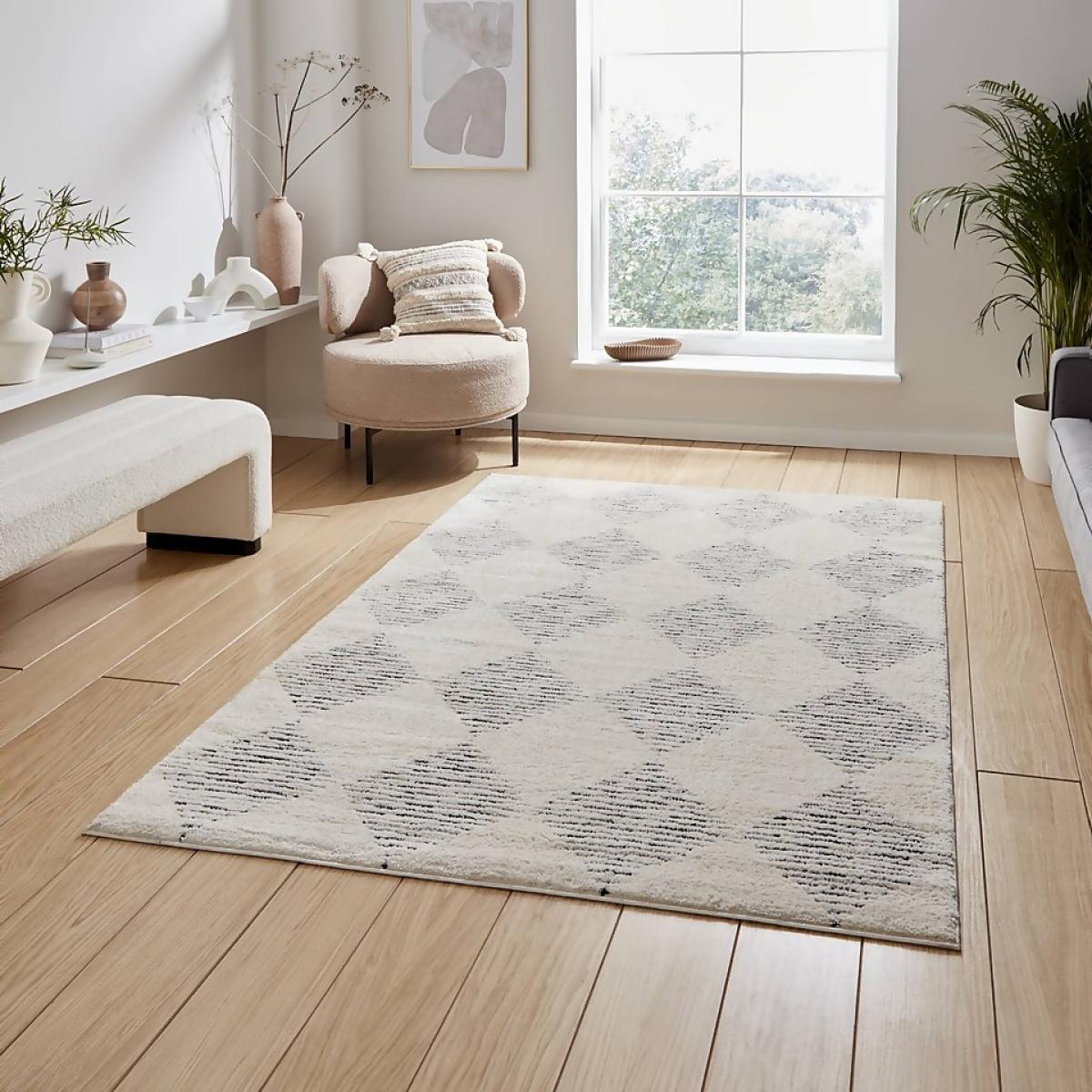 Ivar Diamond Rug - Grey - 120x170cm – image 2