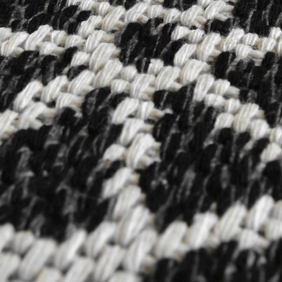Recycled Cotton Starburst Rug - Monochrome - 160x230cm – image 3