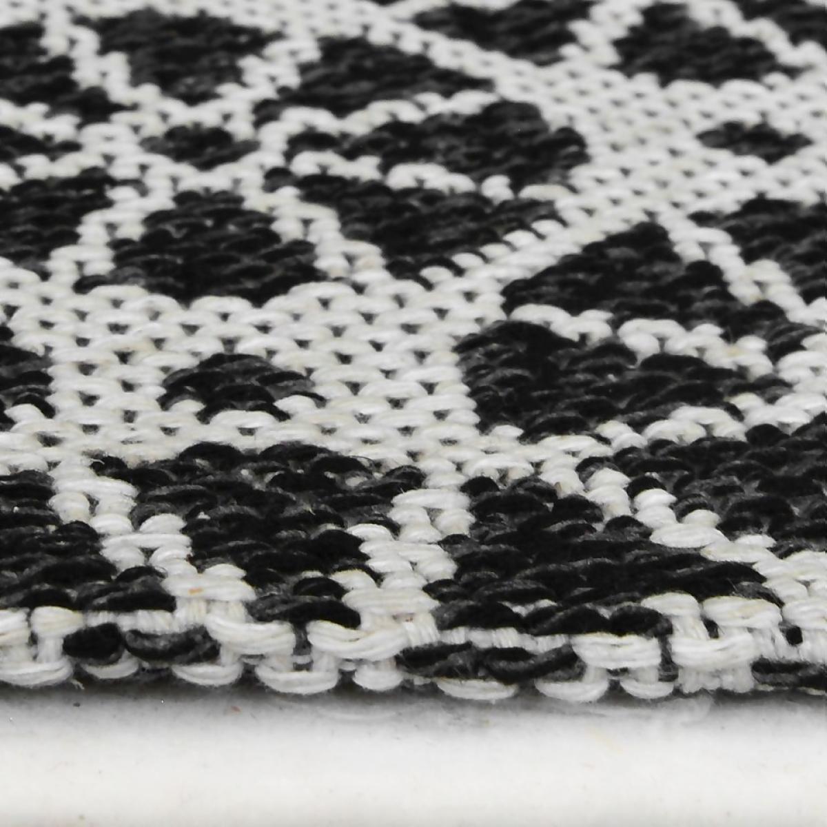 Recycled Cotton Starburst Rug - Monochrome - 160x230cm – image 4