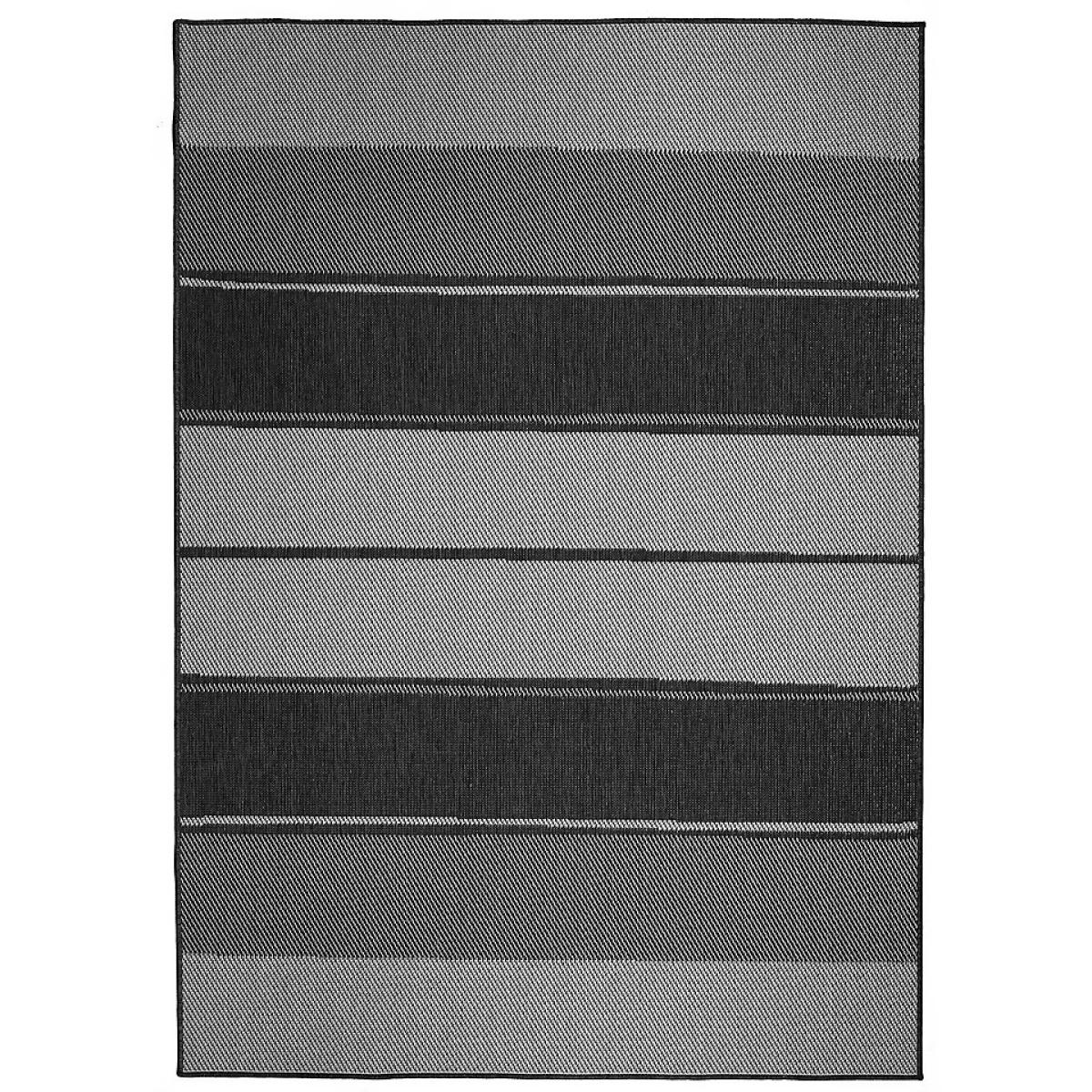 Duo Weave Indoor/Outdoor Rug - Stripe Charcoal - 160x230cm – image 5