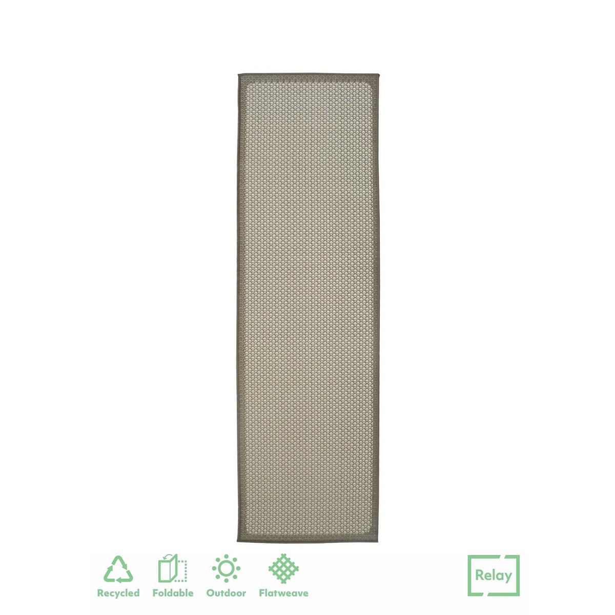 Relay Recycled Indoor/Outdoor Rug - Natural - 60x230cm – image 2