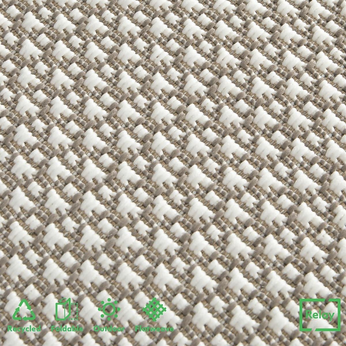 Relay Recycled Indoor/Outdoor Rug - Natural - 60x230cm – image 6