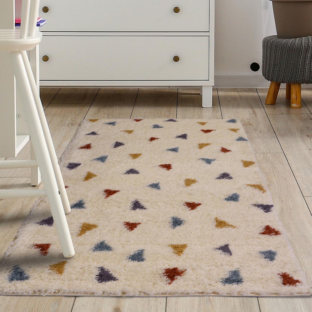 Homemaker Snug Triangles Multicoloured Rectangle Rug - 80 x 120cm – image 2