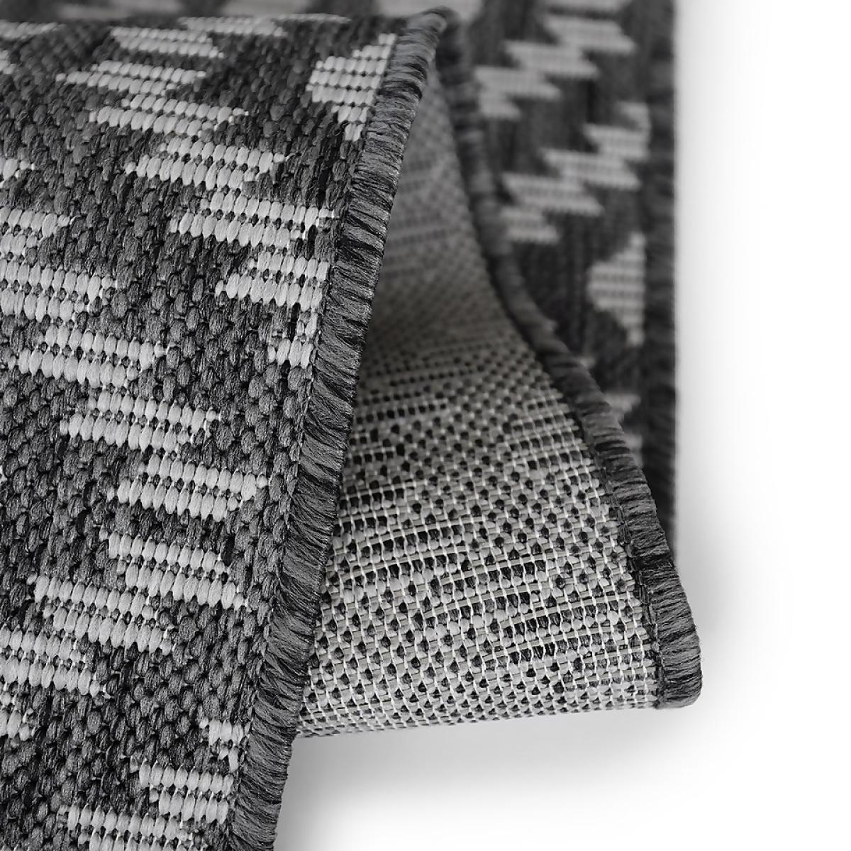 Indoor Outdoor Geo Rug - Silver - 200x290cm – image 5