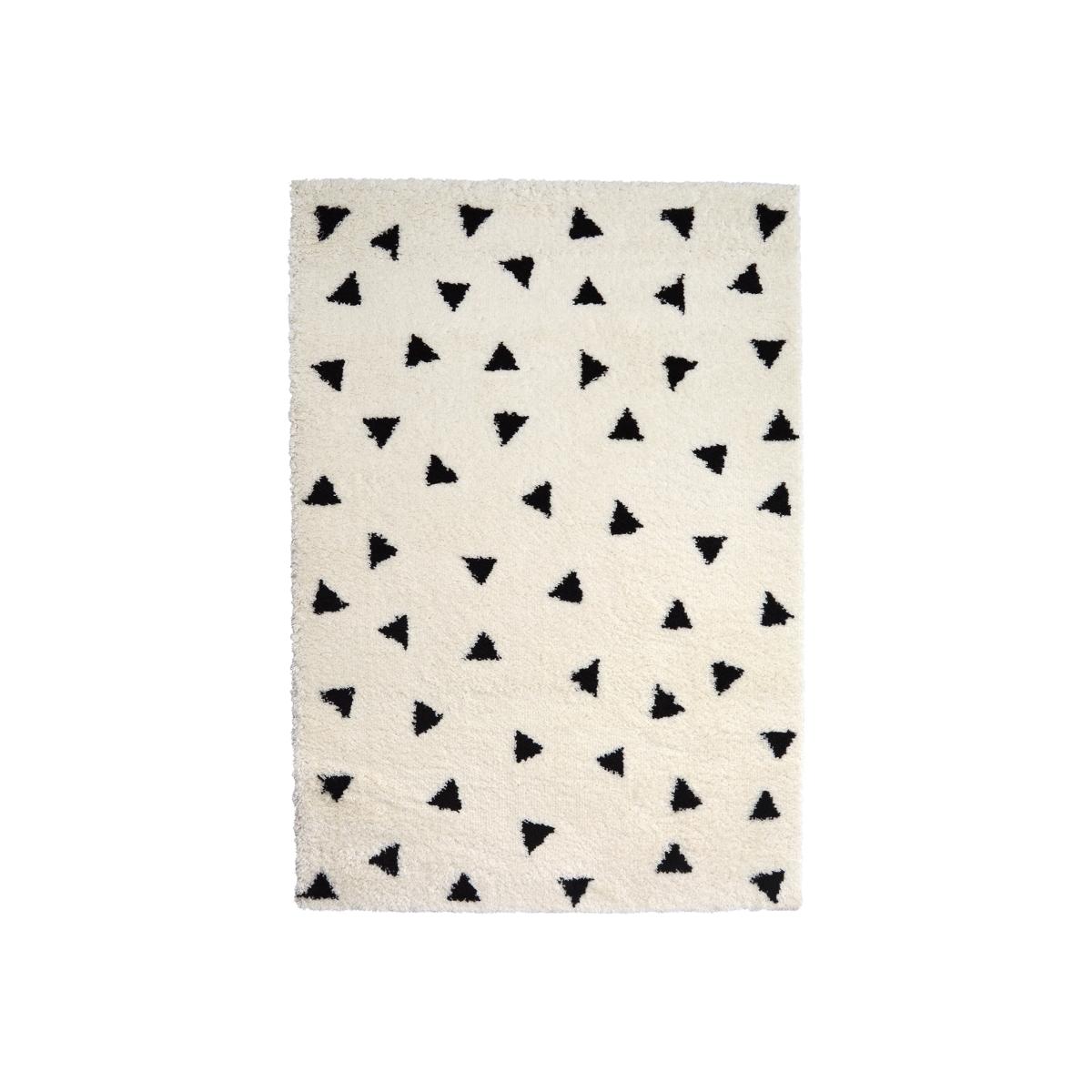 Homemaker Snug Triangles Monochrome Rectangle Rug - 80 x 120cm – image 1