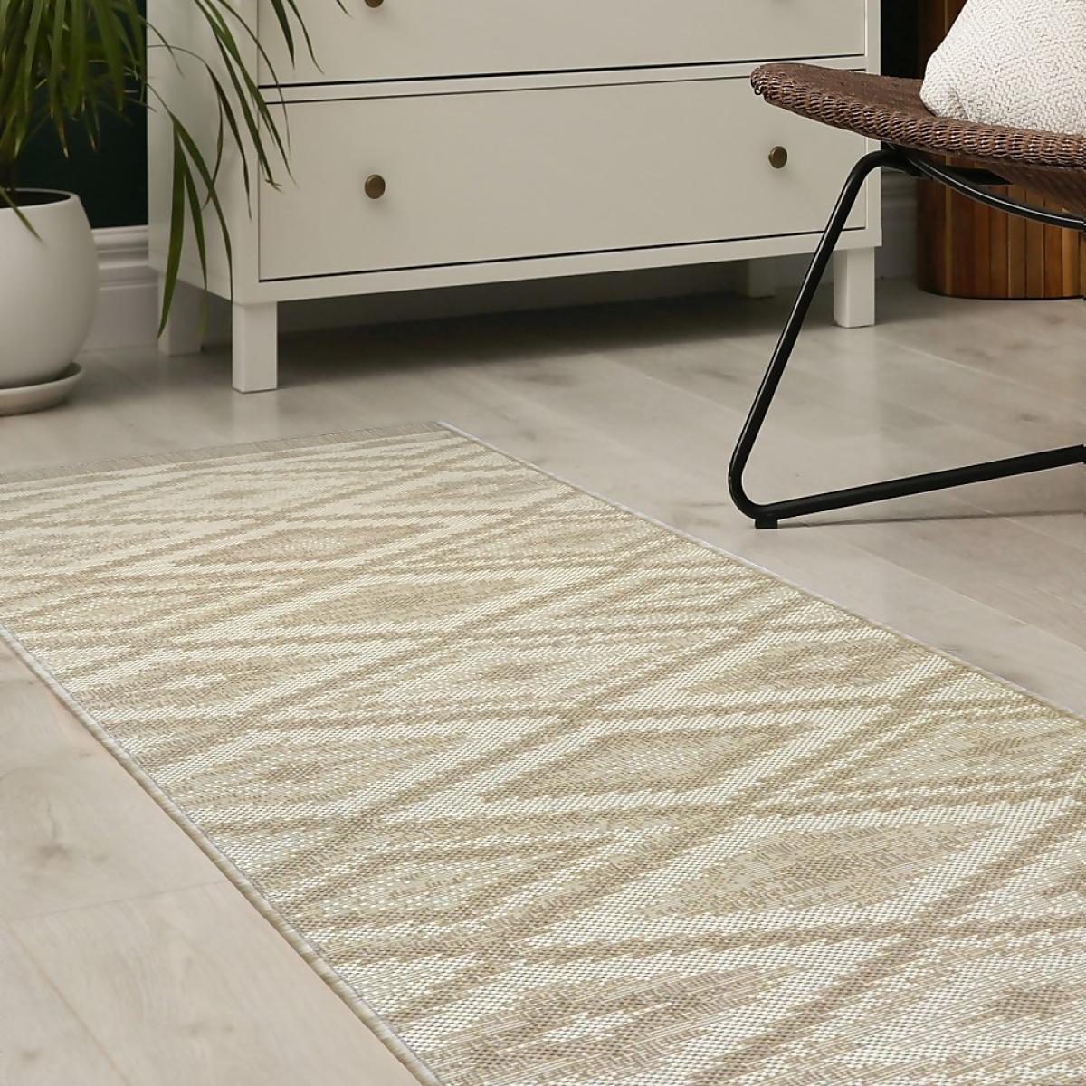 Recycled Diamond Rug - Natural - 60x230cm – image 3