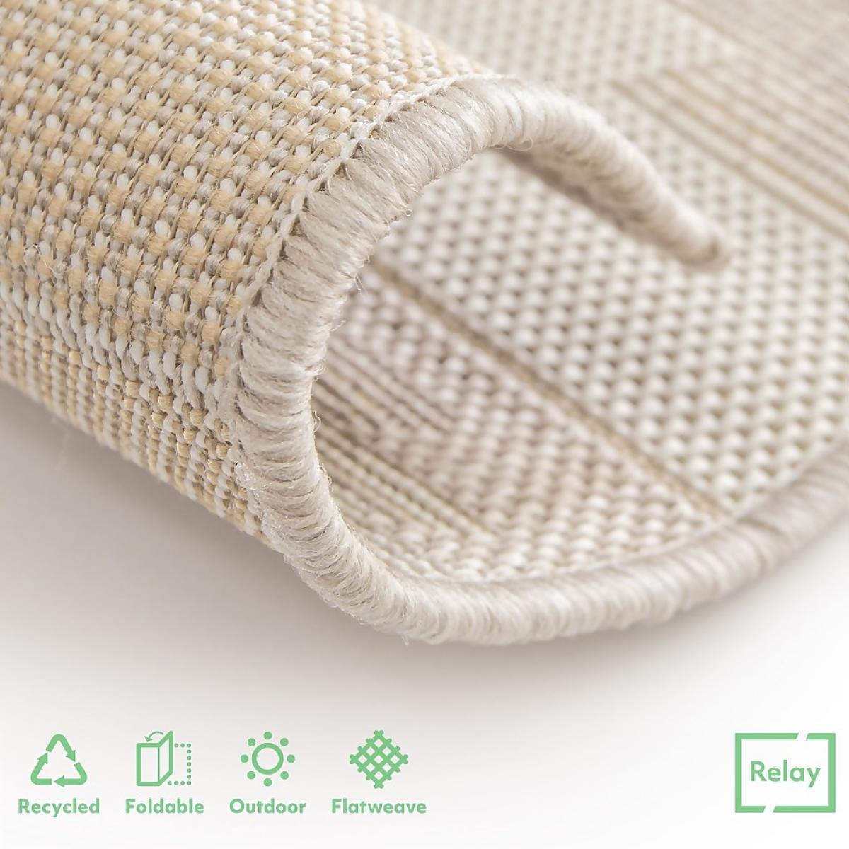 Recycled Diamond Rug - Natural - 60x230cm – image 5