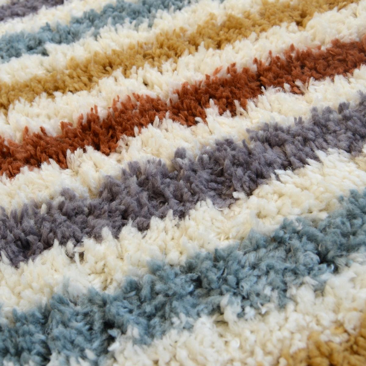 Homemaker Snug Stripe Multicoloured Rectangle Rug  - 100 x 150cm – image 3