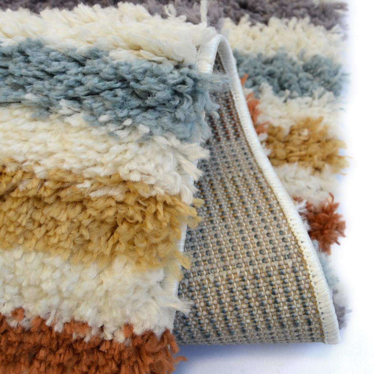 Homemaker Snug Stripe Multicoloured Rectangle Rug  - 100 x 150cm – image 4