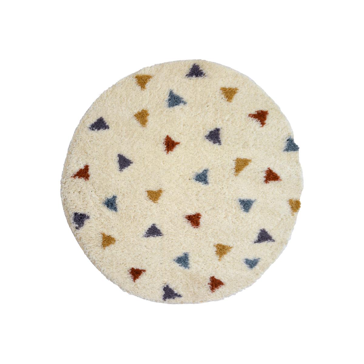 Homemaker Snug Triangles Multicoloured Round Rug - 100cm – image 1
