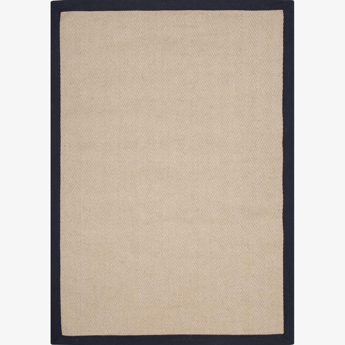 Jute Herringbone Rug with Black Border - 200x290cm – image 1